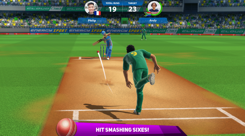 Cricket League mod apk hit smashing sixes