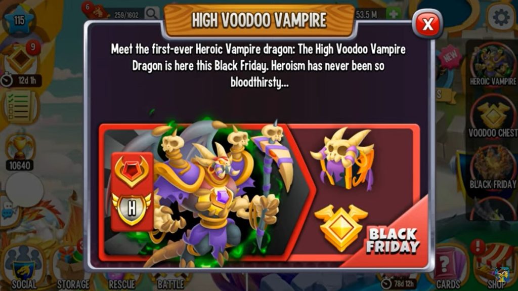 dragon city apk high voodoo vampire
