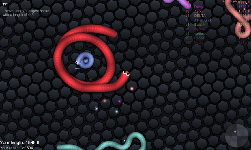 slither io Avoid Other snakes