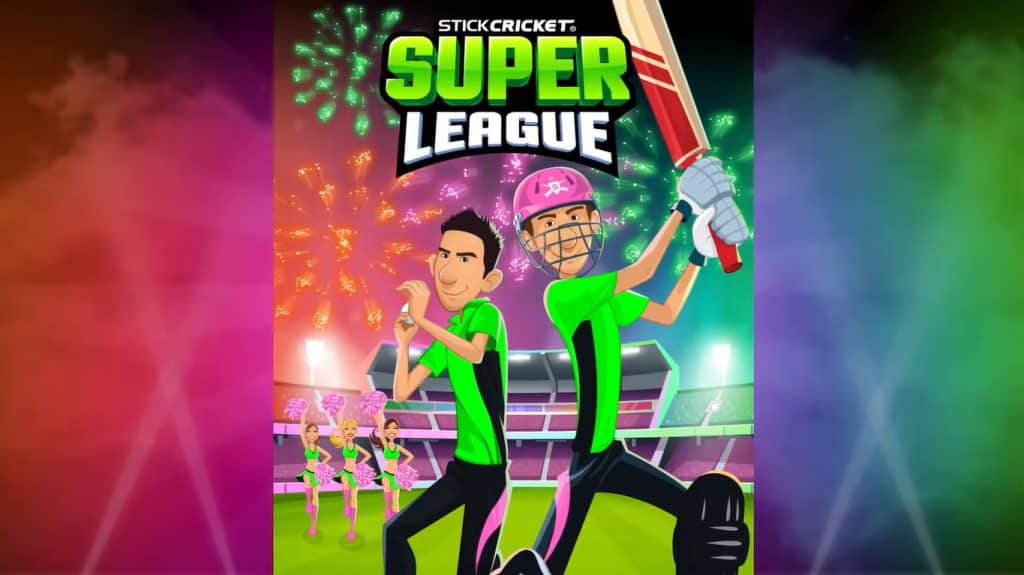 stick cricket super league mod apk poster