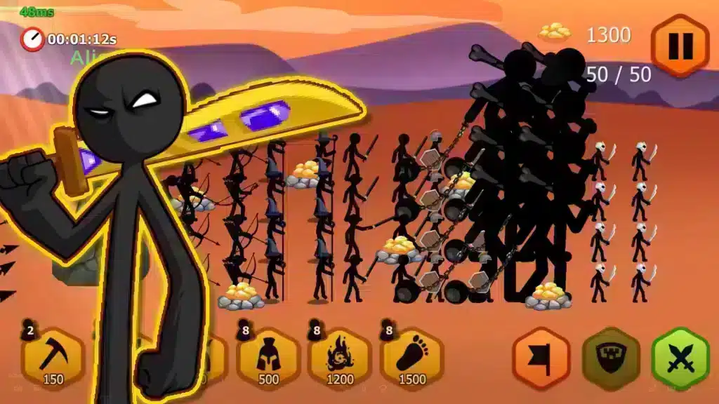 Intense and Action-Packed Stickman Battles