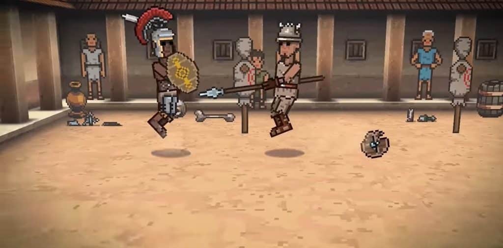 Compete in thrilling battles against other gladiators