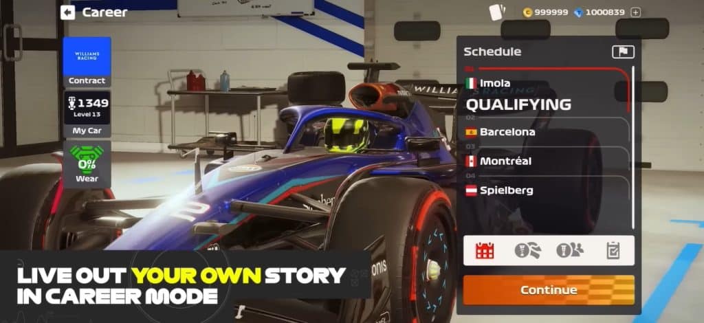 Customize And Upgrade Your F1 Car In Mobile Racing